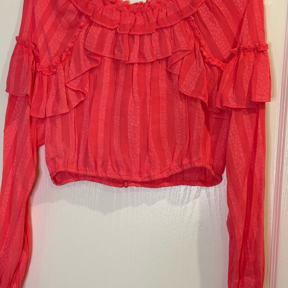 LoveShackFancy Ruffle Popover Top - Picture 9 of 13